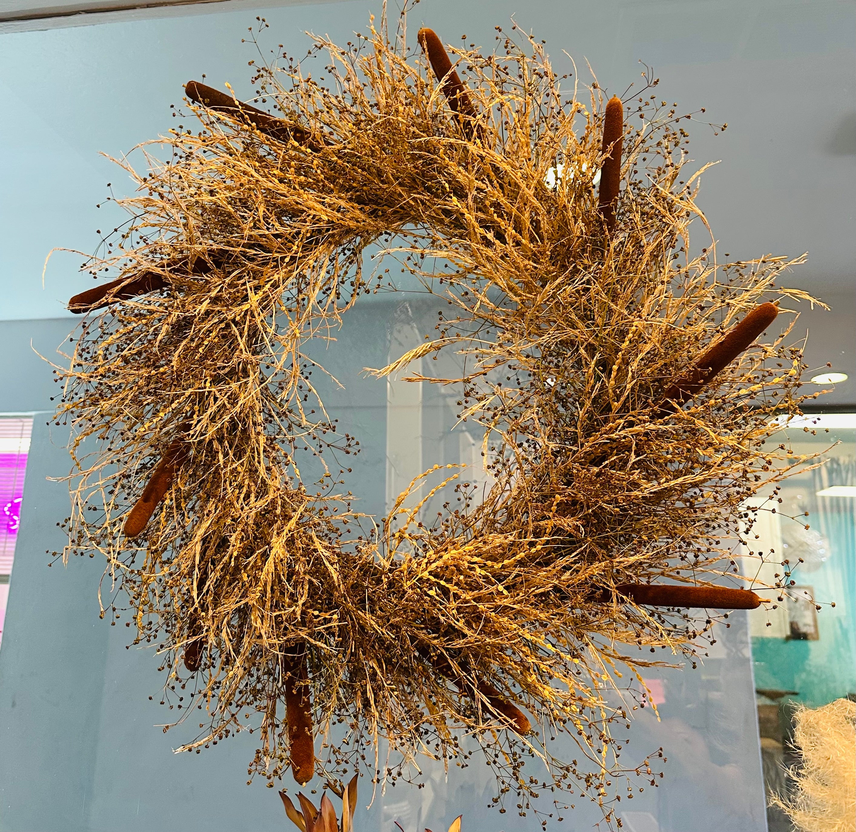 Cat Tail Wreath
