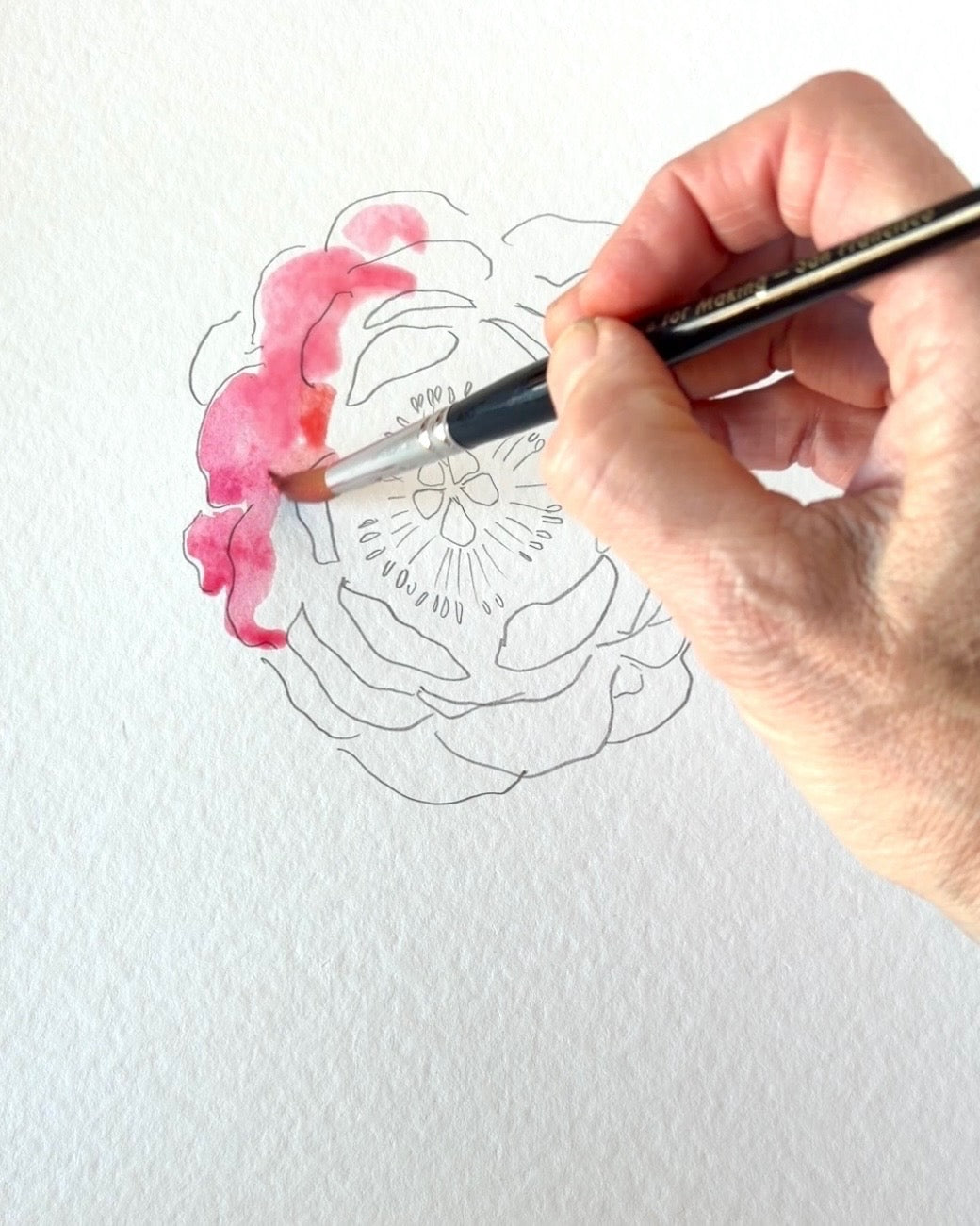 Peony-inspired floral arranging and watercolor painting workshop
