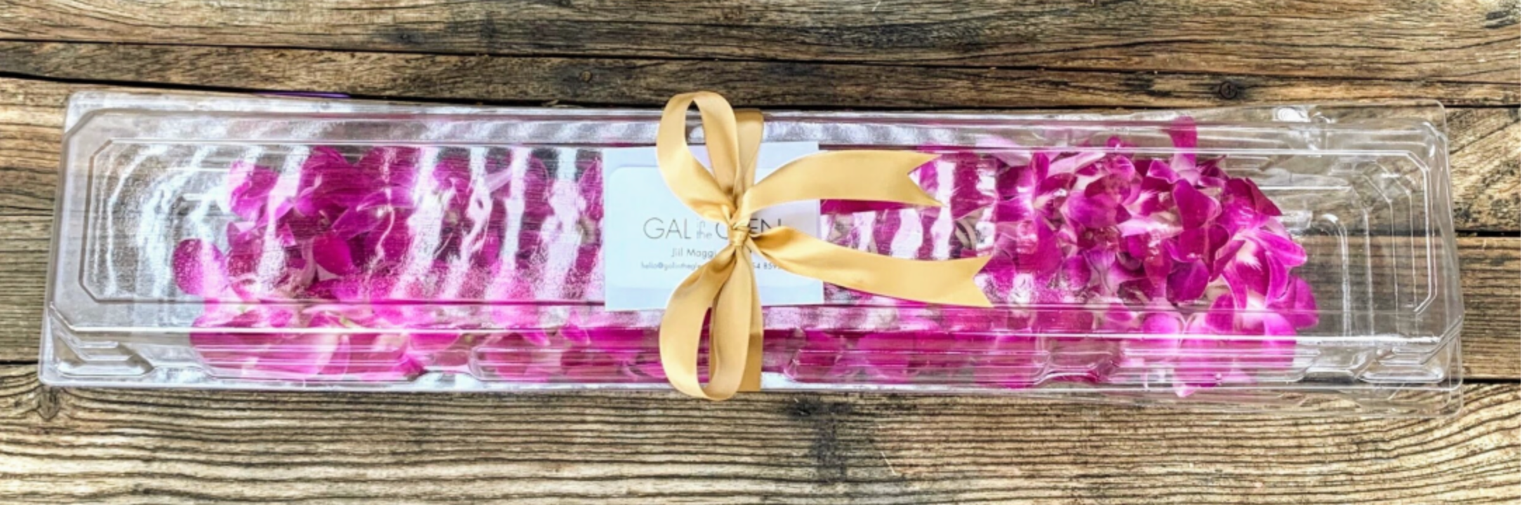 Double Orchid Graduation Lei in Purple