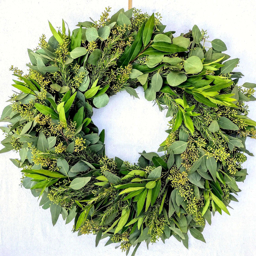 flower delivery verdant wreath